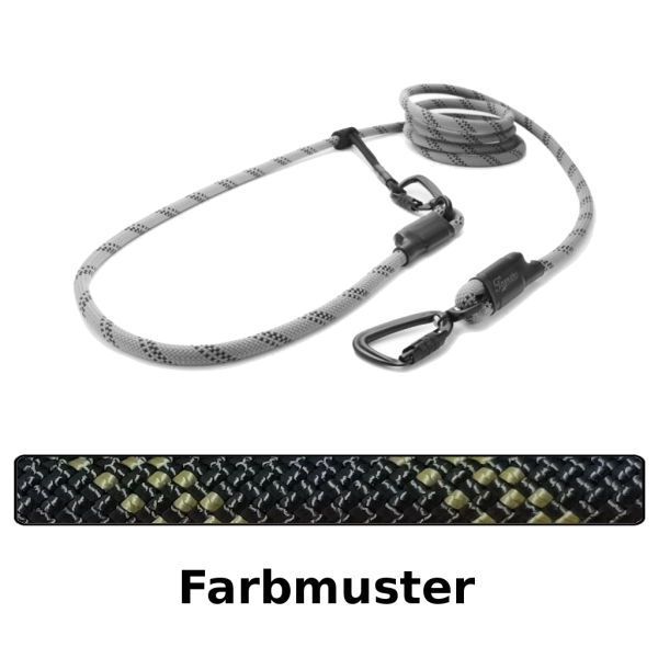 EASYLONG Hundeleine TWIST - L - 4m - alternate olive rally